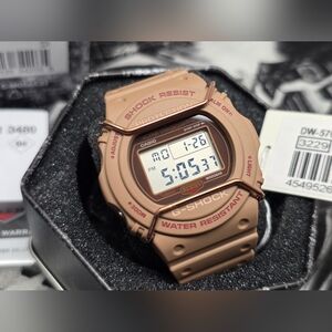 Casio G-Shock Beige Digital Watch - DW5700